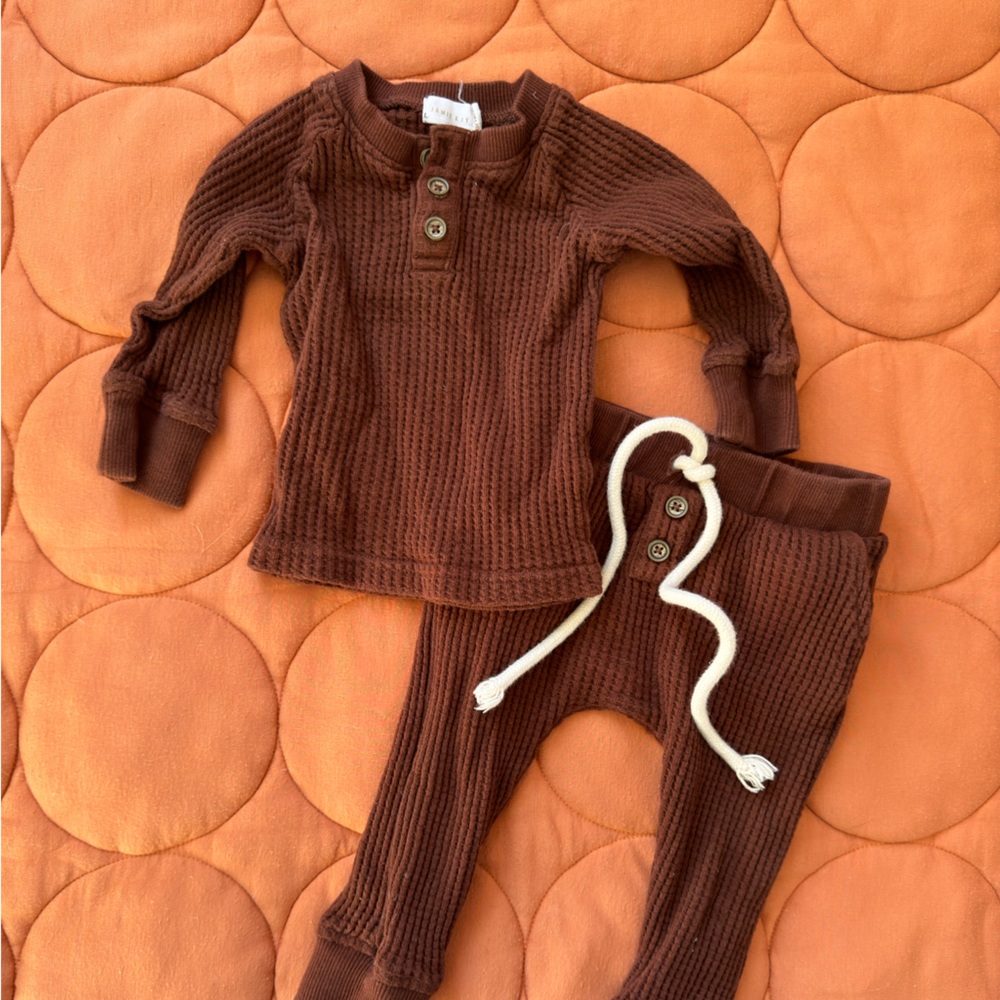 Jamie Kay Thermal Set Maroon 6-12 months baby